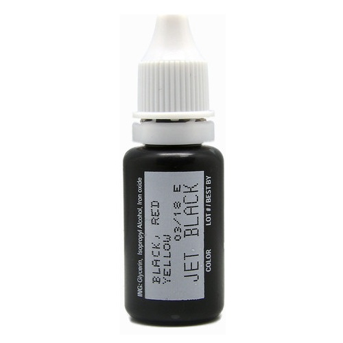 美國 BIOTOUCH 紋眉紋眼線漂唇紋繡眉紋唇改唇色料 15ml 0.5oz (Jet Black 帝皇黑)
